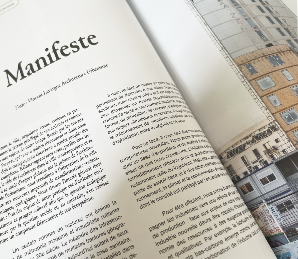 Manifeste – publication Archistorm N°121 - Vincent Lavergne